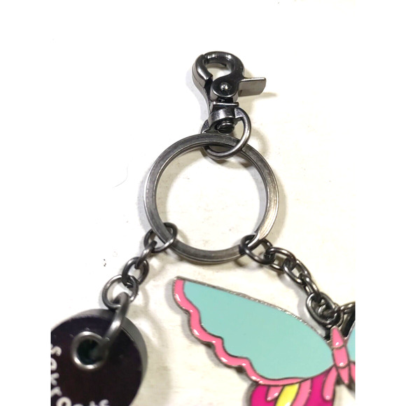 Sakroots Butterfly Keychain Purse Clip Metal Enamel - Picture 5 of 6
